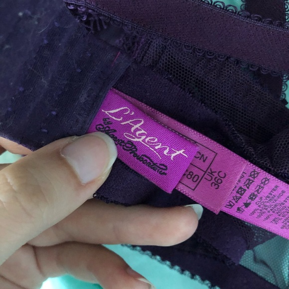 Agent Provocateur in royal purple w lace straps - Picture 3 of 4